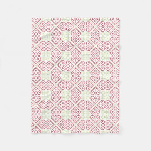 kruisstik borduurpatroon fleece deken (Voorkant)