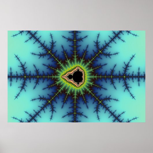 Kruisstoelen - Fractaal Poster (Voorkant)