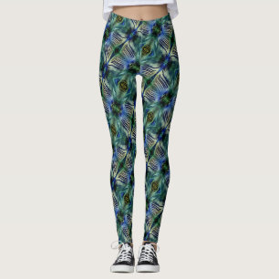 Kruisstrepen met kromme strepen, in bleekgroen en leggings