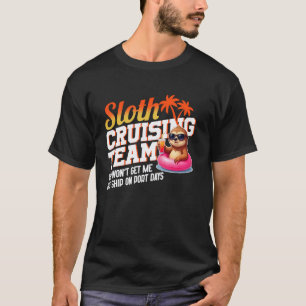 Kruisvaart Vakantie Luiaard Luiaard Zeilend Team J T-shirt