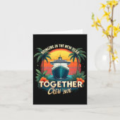 Kruisvakantie om het nieuwe jaar samen in te luide kaart (Gele Bloem)