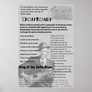Kruiswegen Herdenking Robert Johnson Poster