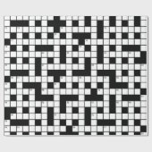 Kruiswoordpatroon Cadeaupapier (Vlak)