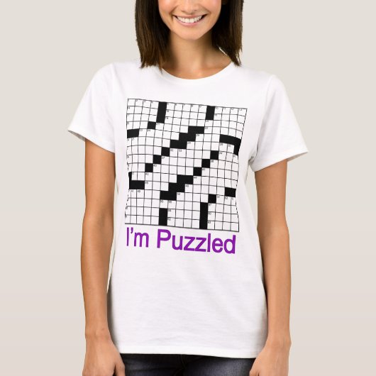 kruiswoordpuzzel 01 t-shirt (Voorkant)