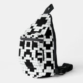 Kruiswoordpuzzel Design Sling Bag (Rechterhoek)