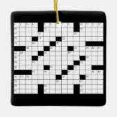 Kruiswoordpuzzel Ornament (Voorkant)