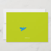 Kruiswoordpuzzel verjaardagsuitnodiging kaart (Achterkant)