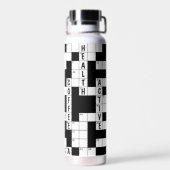 Kruiswoordpuzzel voor sport waterfles (Achterkant)