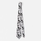 kruiswoordpuzzelpatroon stropdas (Voorkant)