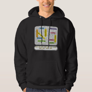 Kruiswoordraadsel - Christelijk Hoodie