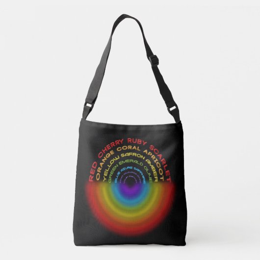 kruiszak voor regenboogtekst crossbody tas (Achterkant)