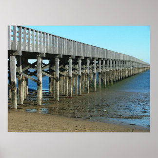 kruitpuntbrug duxbury ma. wooden brug poster