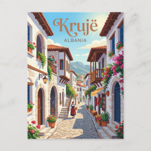 Krujë Oude Bazaar Steeg Albanië Briefkaart
