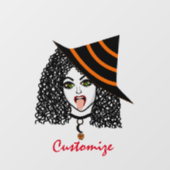 Krulharige heks Thunder_Cove Raamsticker (Vel)
