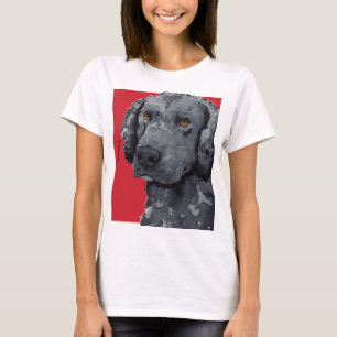 Krullende kleurenblok met terugwervel t-shirt