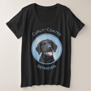 Krullende retroflecterende schilderijen - Oorspron Grote Maat T-shirt