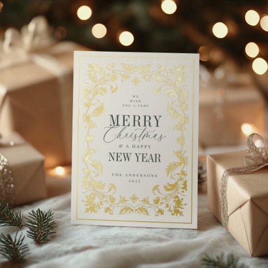 Krulwerk Lijst Folie Feestdagenkaart