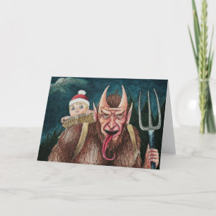 Krumpus Feestdagen Kaart