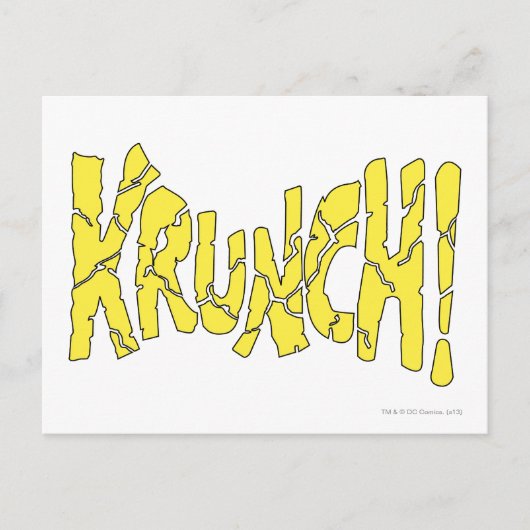 KRUNCH! BRIEFKAART (Voorkant)