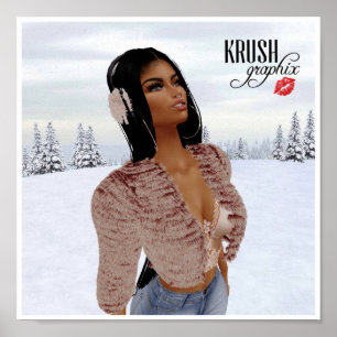 Krush Graphix door Ahsek Novel Snow Day Poster 4