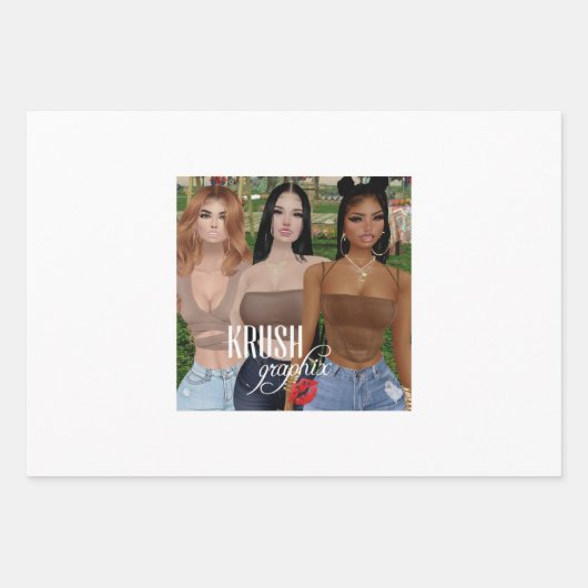 Krush Graphix van Ahsek Novel Gift Wrap 99 Inpakpapier Vel (Voorkant)