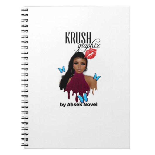 Krush Graphix van Ahsek Novel Notebook 1 Notitieboek (Voorkant)