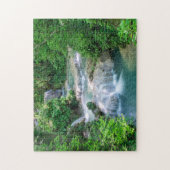 Krushuna Waterfall Krushunski Vodopadi Bulgarije Legpuzzel (Verticaal)