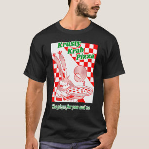 Krusty krab pizza voor mannen vrouwen t-shirt