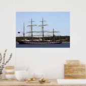 Kruzenshtern Tall Ship Poster (Keuken)