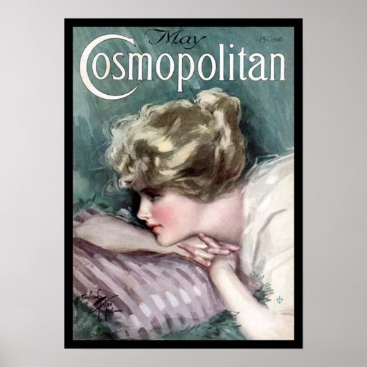 KRW 1915 Cosmopolitan Magazine Hoesje Print (Voorkant)