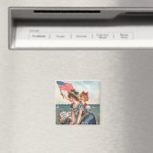 KRW All American Girls Magnet Vintage (In Situ (Lave-vaisselle))