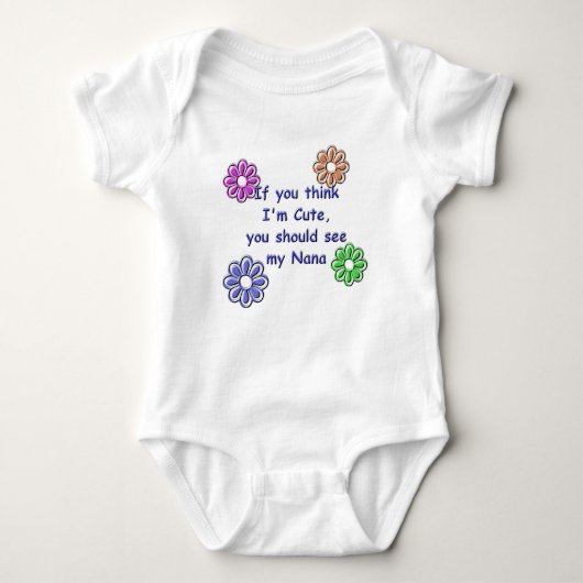 KRW als je denkt dat ik mijn Nana-Shirt zie Romper (Voorkant)