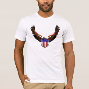 KRW American Eagle Emblem Patriotic T-shirt