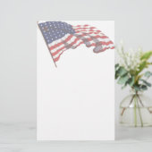 KRW American Flag Stationery Briefpapier (Staand voorkant)