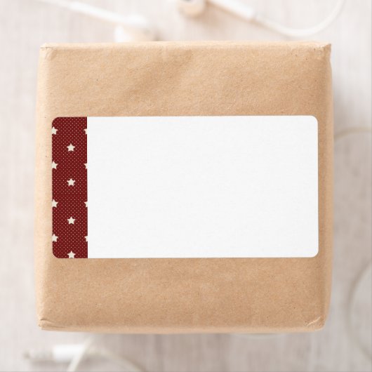 KRW Americana Red Star Blank Verzendlabel (Insitu)