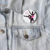 KRW Ballerina Roos Happy Birthday Button Favor (In situ)