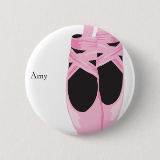 KRW Ballerina Shoes Custom Birthday Button Favor