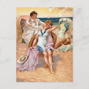 KRW Beach Illustration Briefkaart