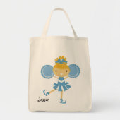 KRW Blue Cheerleader Custom Party Canvas tas (Voorkant)