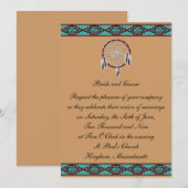 KRW Border Drocatcher Wedding Invitation Kaart (Voorkant / Achterkant)