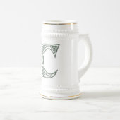 KRW - C - Celtic Monogrammed Stein Bierpul (Voorkant rechts)