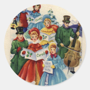 KRW  Carolers Holiday Stickers