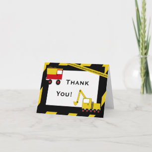 KRW-constructietrucks Dank u wel Bedankkaart