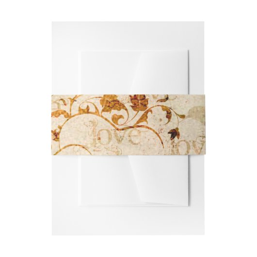 KRW Corinthians Liefde is: Uitnodiging Belly Bands Uitnodigingen Wikkel (Voorkant Voorbeeld)