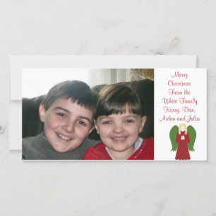 KRW Country Christmas Angel Carte photo personnali