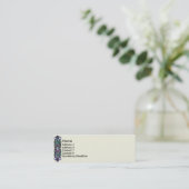 KRW Cream-Glas in lood Mini Visitekaartje (Staand voorkant)