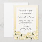 KRW Cream Roos Custom Vow Renewal Uitnodiging (Voorkant / Achterkant)