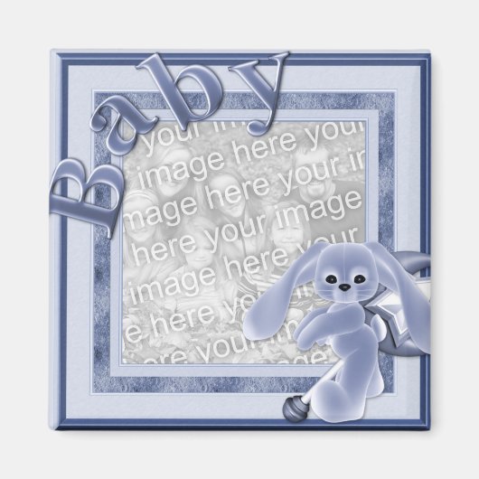 KRW Custom Baby Boy Photo Magnet (Devant)