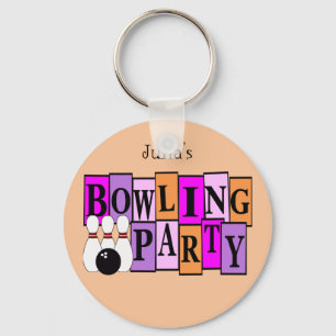 KRW Custom Bowling Birthday Party Sleutelhanger