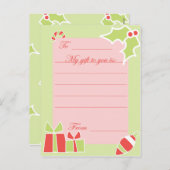 KRW Custom Holiday Gift Kaart (Voorkant / Achterkant)